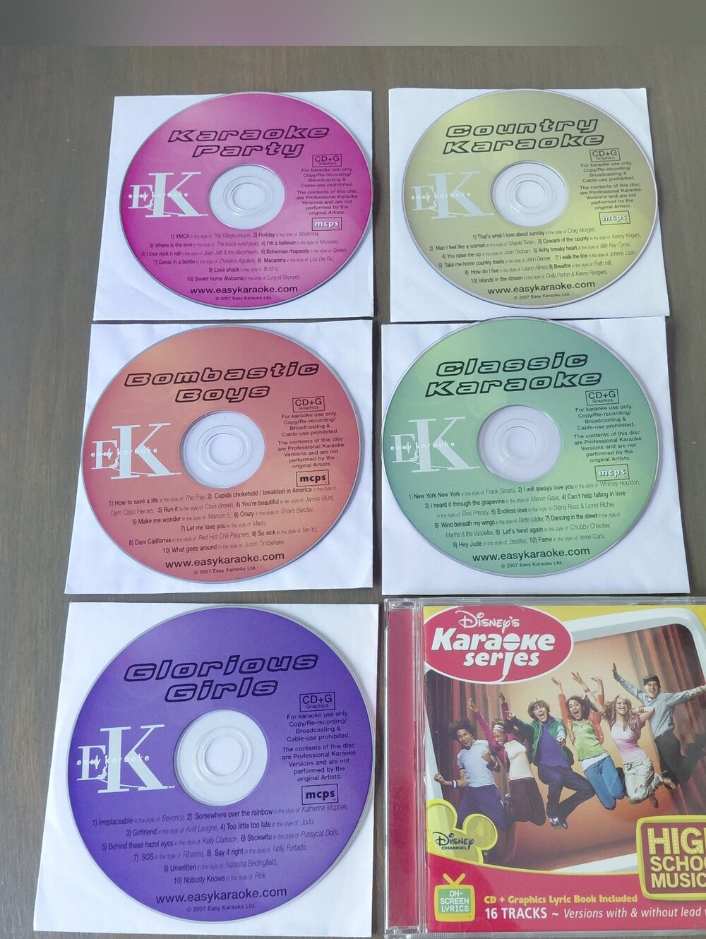 Disney Karaoke Series High School Musical Country Classic Set Of 6 CDs